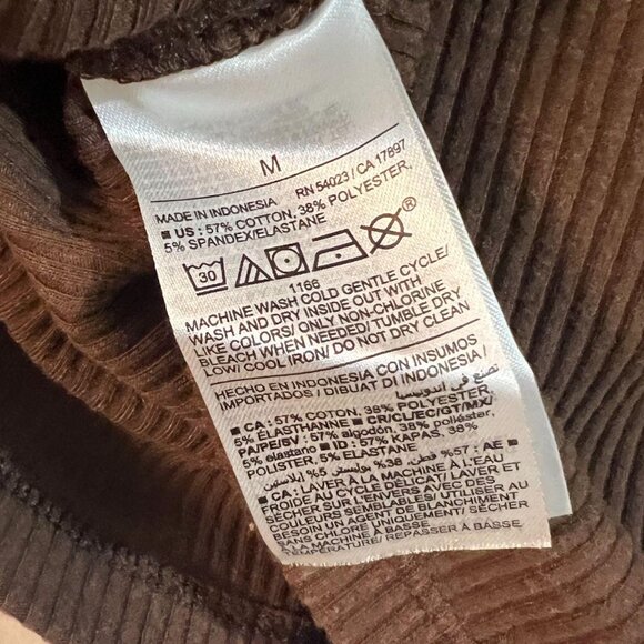 Old Navy Fitted Plush Rib-Knit Turtleneck — M | Espresso Brown - Picture 5 of 5